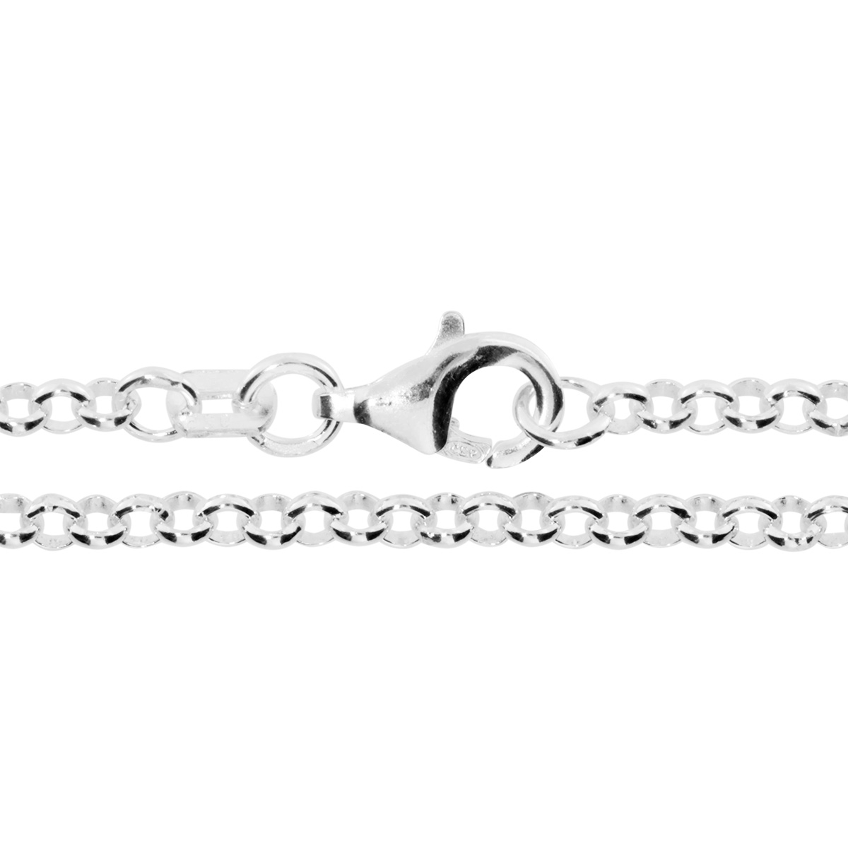 Kette Silber 925/000, Erbskette 2,5 mm breit -Länge wählbar-