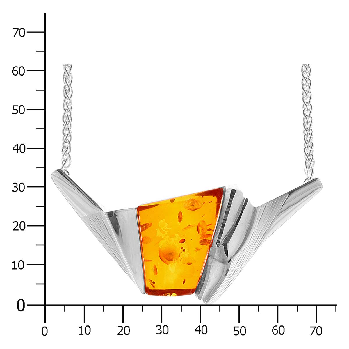 001-290755-0001k Collier Silber 925/000, Bernstein