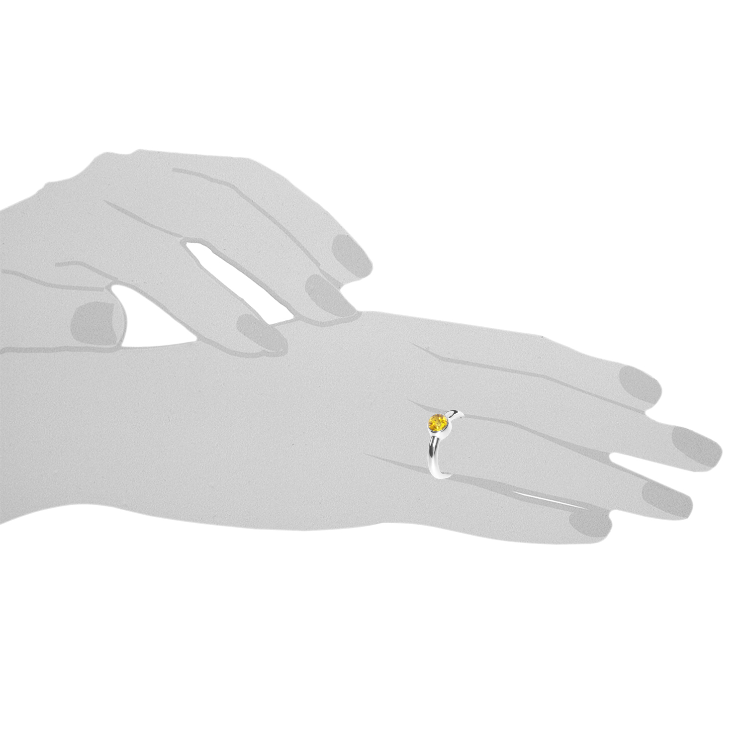 001-273184-0004s Ring Silber 925/000, Bernstein -Größe wählbar-