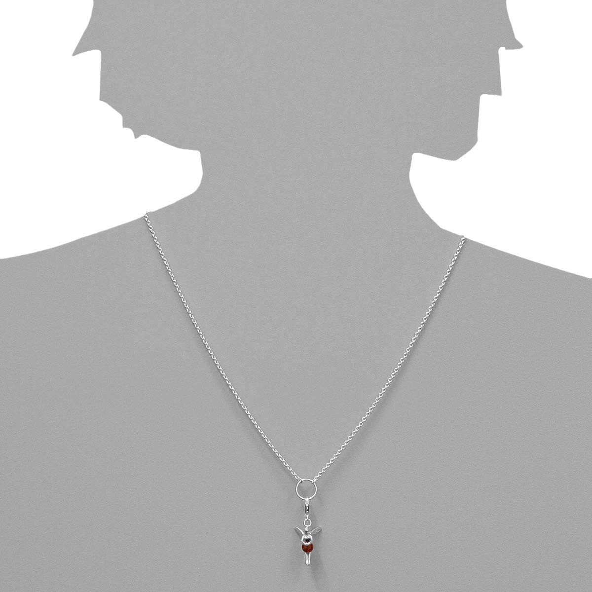 002-29CH01-A450s Charmskette mit Anhänger Elfe, 45 cm,  Silber 925/000