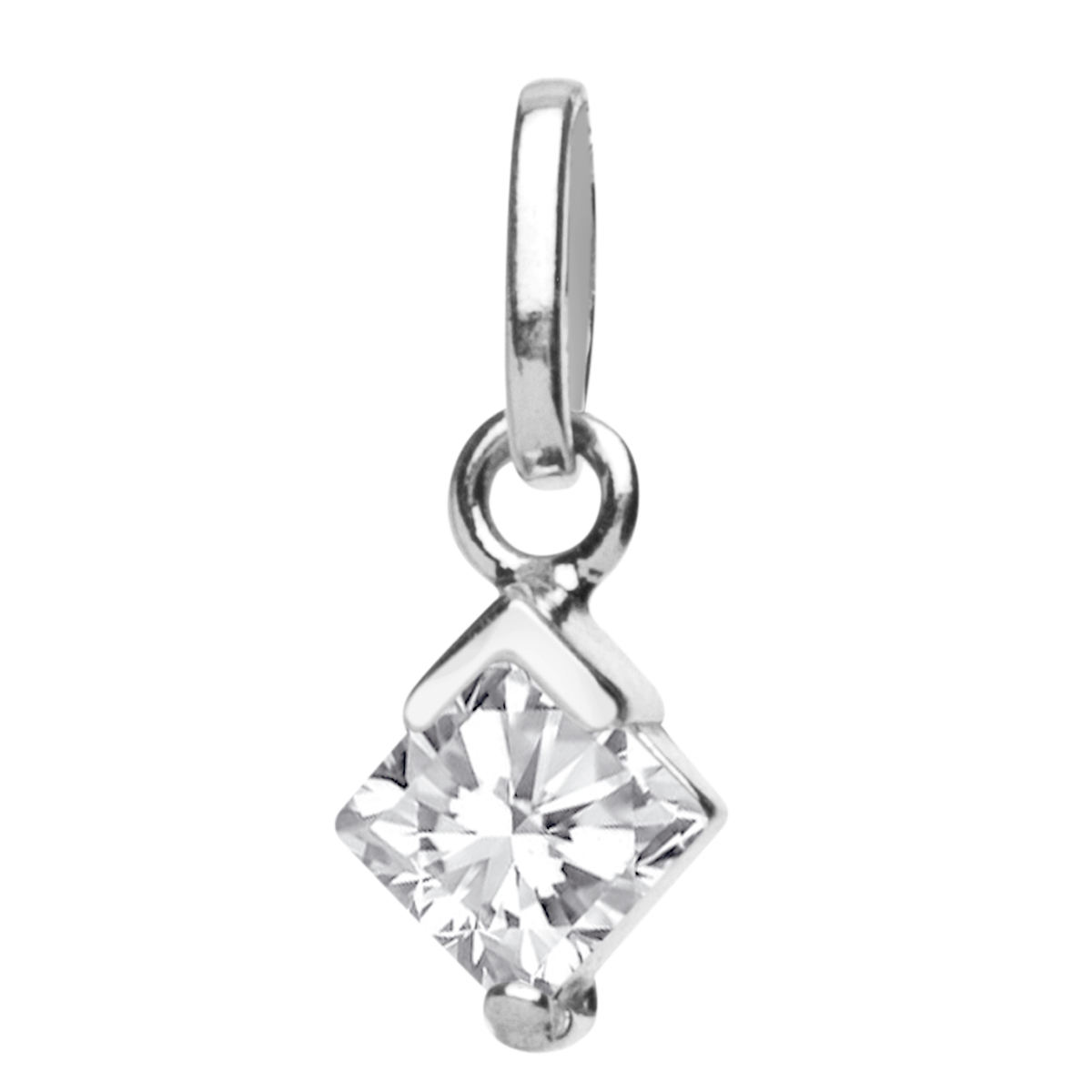 Anhänger Silber 925/000, Zirkonia, weiß