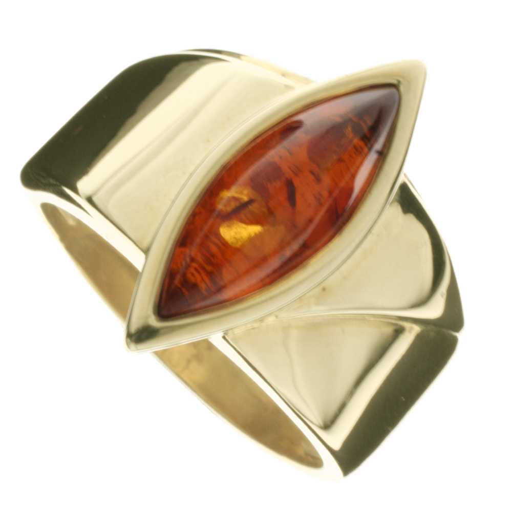 001-173367-0100 Ring Gold 333/000, Bernstein -Größe wählbar-