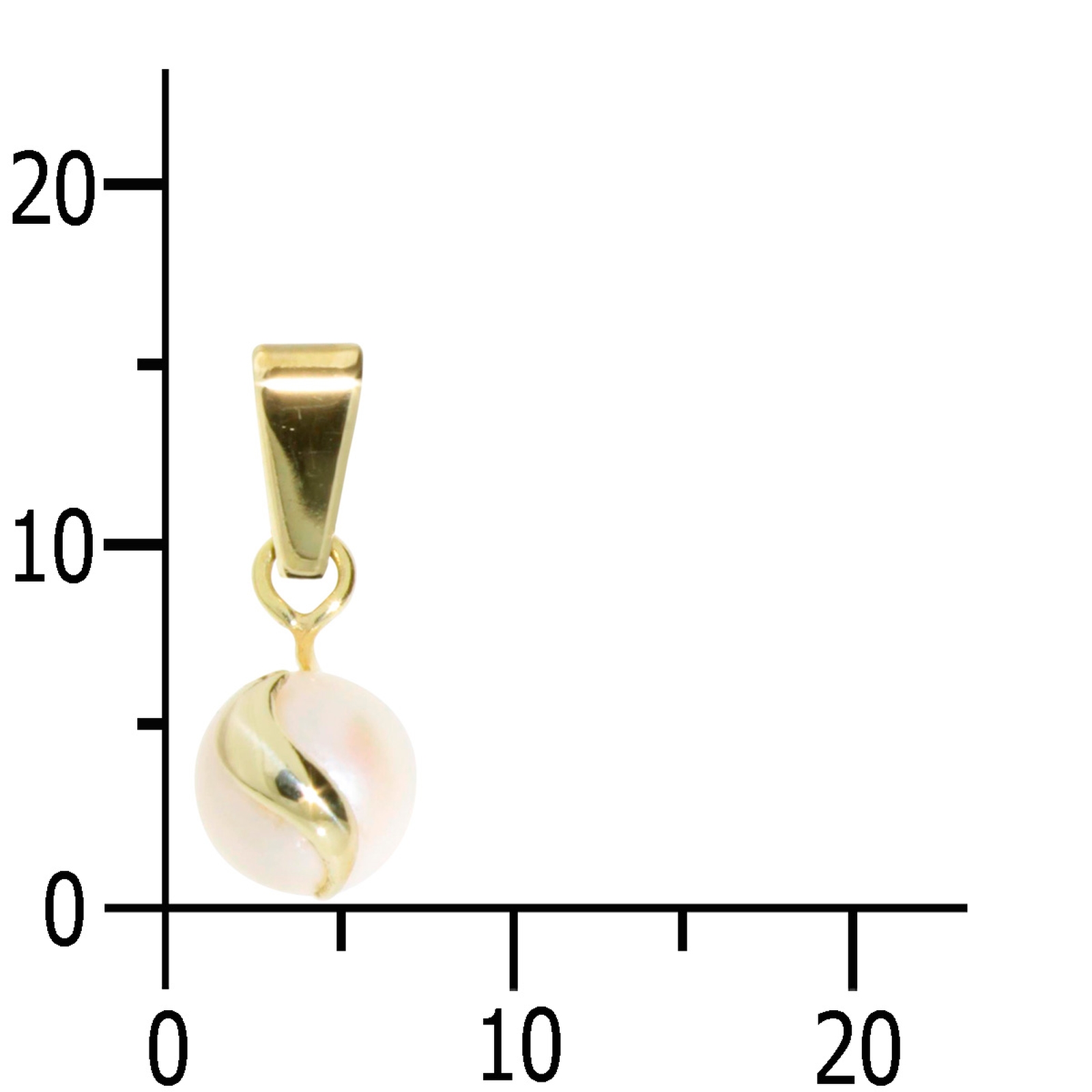 Anhänger Gold 333/000, Süßwasserperle  Anhänger Gold 333/000, Süßwasserperle