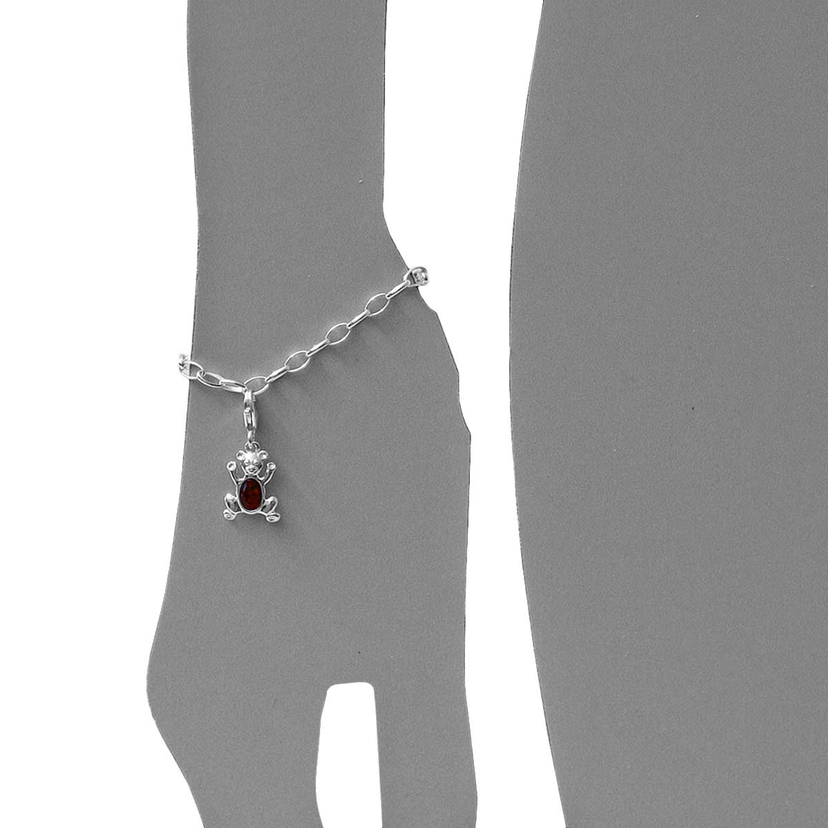 098-200050-0200s Charm Silber 925/000, Teddy, Bernstein