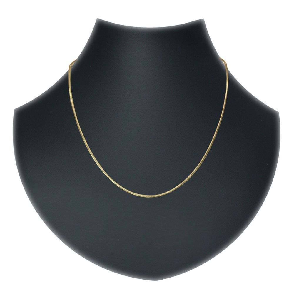 4250054212027-PT02 Kette Silber vergoldet, Schlange 1,2 mm - Länge wählbar -