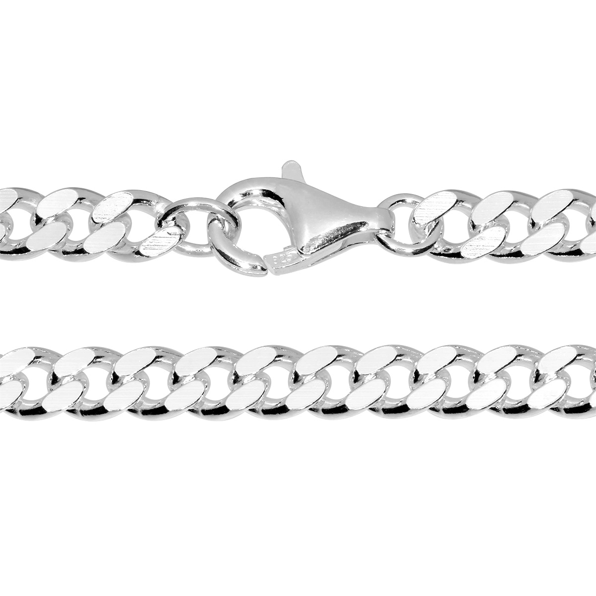 Kette Silber 925/000, Panzer 5,2 mm breit -Länge wählbar-