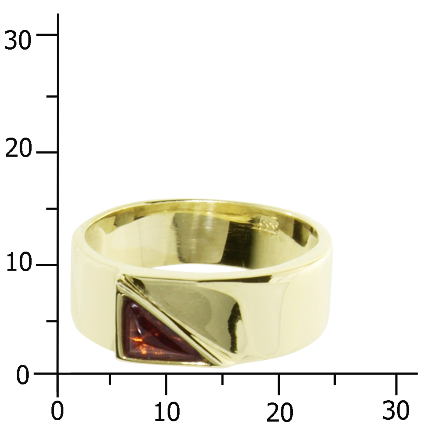 Ring Gold 333/000, Bernstein -Größe wählbar-