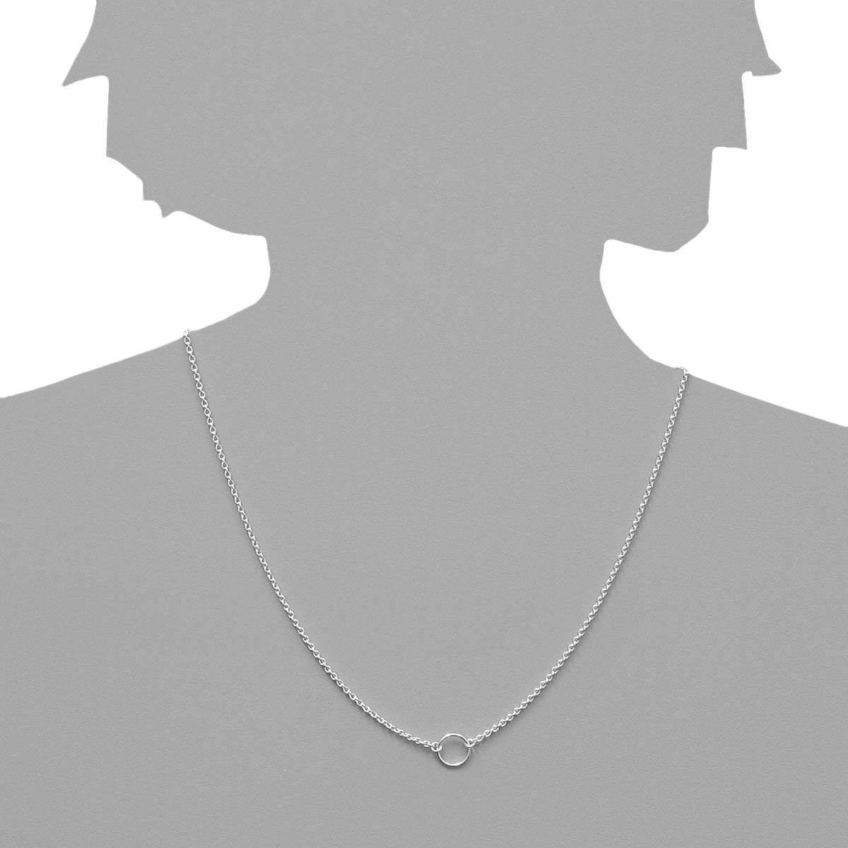 002-29CH01-0450s Charmskette, 45 cm,  Silber 925/000