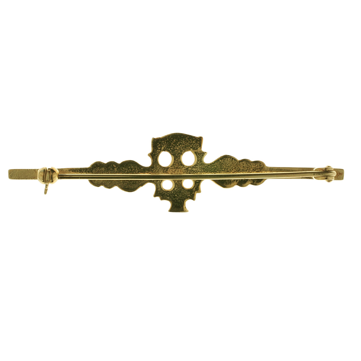 4250054222040-PT01 Brosche Hiddensee, Silber vergoldet