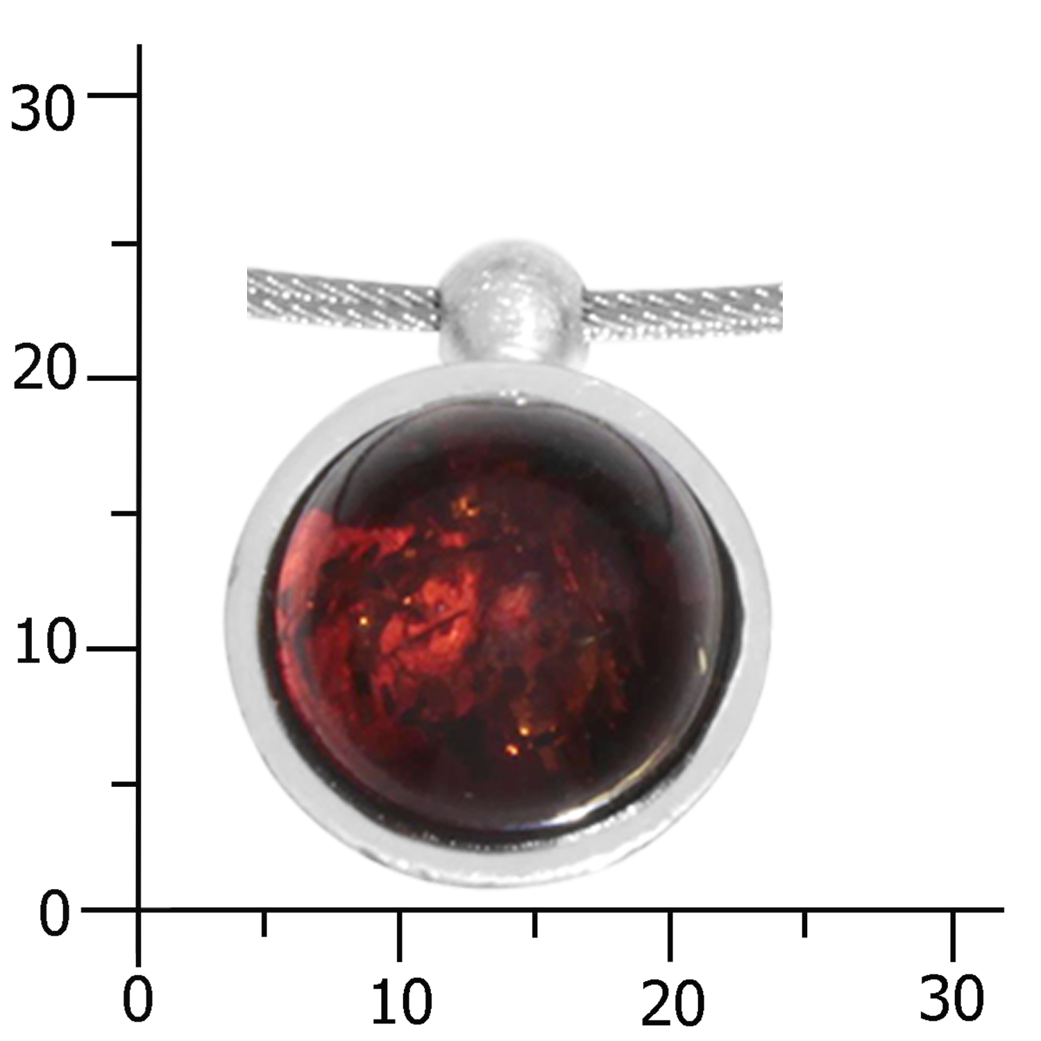 001-203702-C142k Edelstahlcollier 3- fach, mit Anhänger,  Silber 925/000, Bernstein, 42 oder 45 cm, Sarah Vicenza
