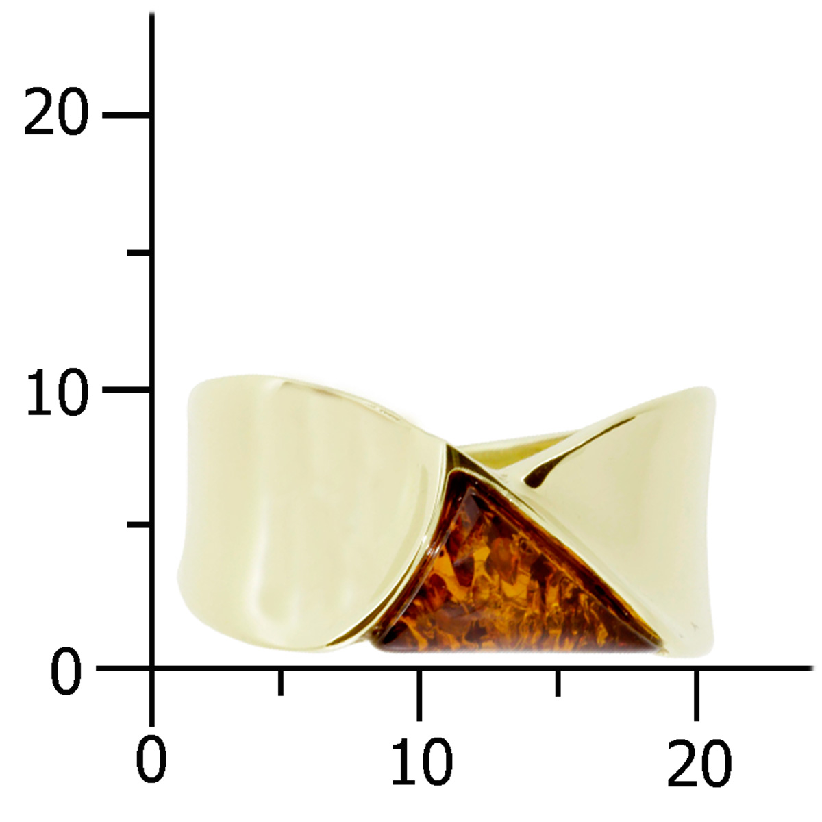 Ring Gold 333/000, Bernstein - Größe wählbar-