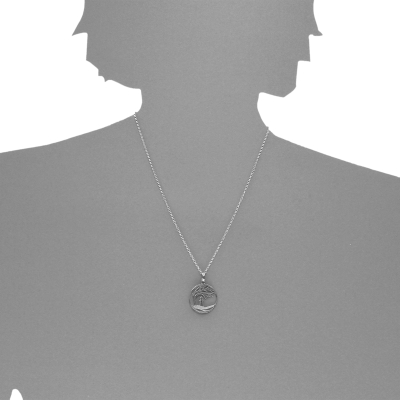 Anhänger Silber 925/000, Windflüchter 23 mm