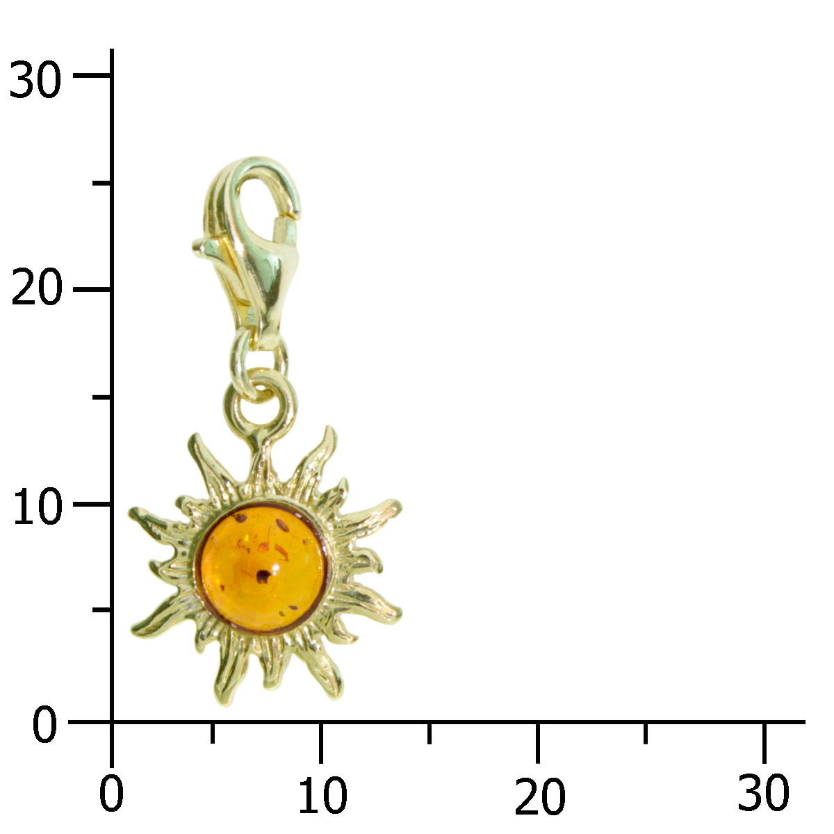 001-103648-0200k Charm Gold 333/000, Sonne, Bernstein