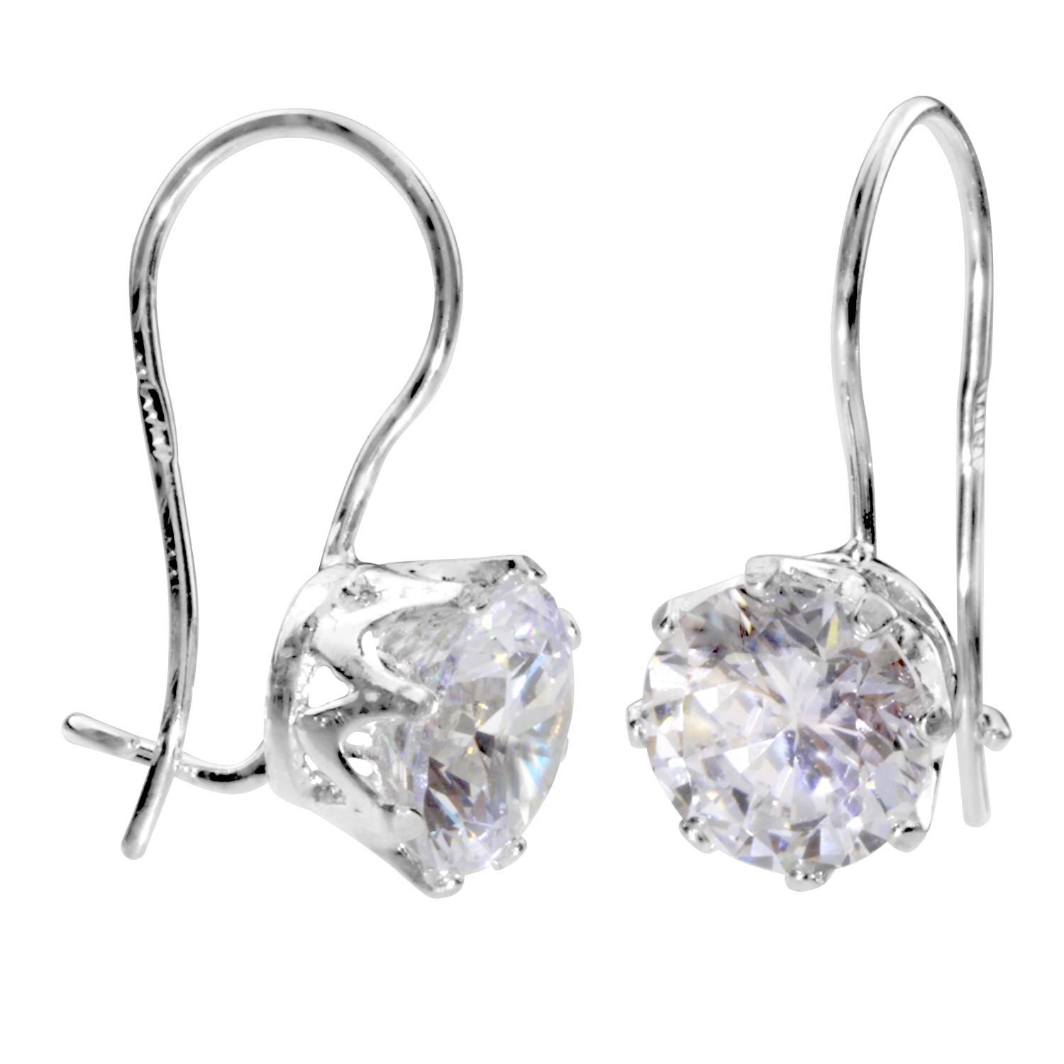 043-261637-0100 Ohrhänger Silber 925/000, Zirkonia, weiß