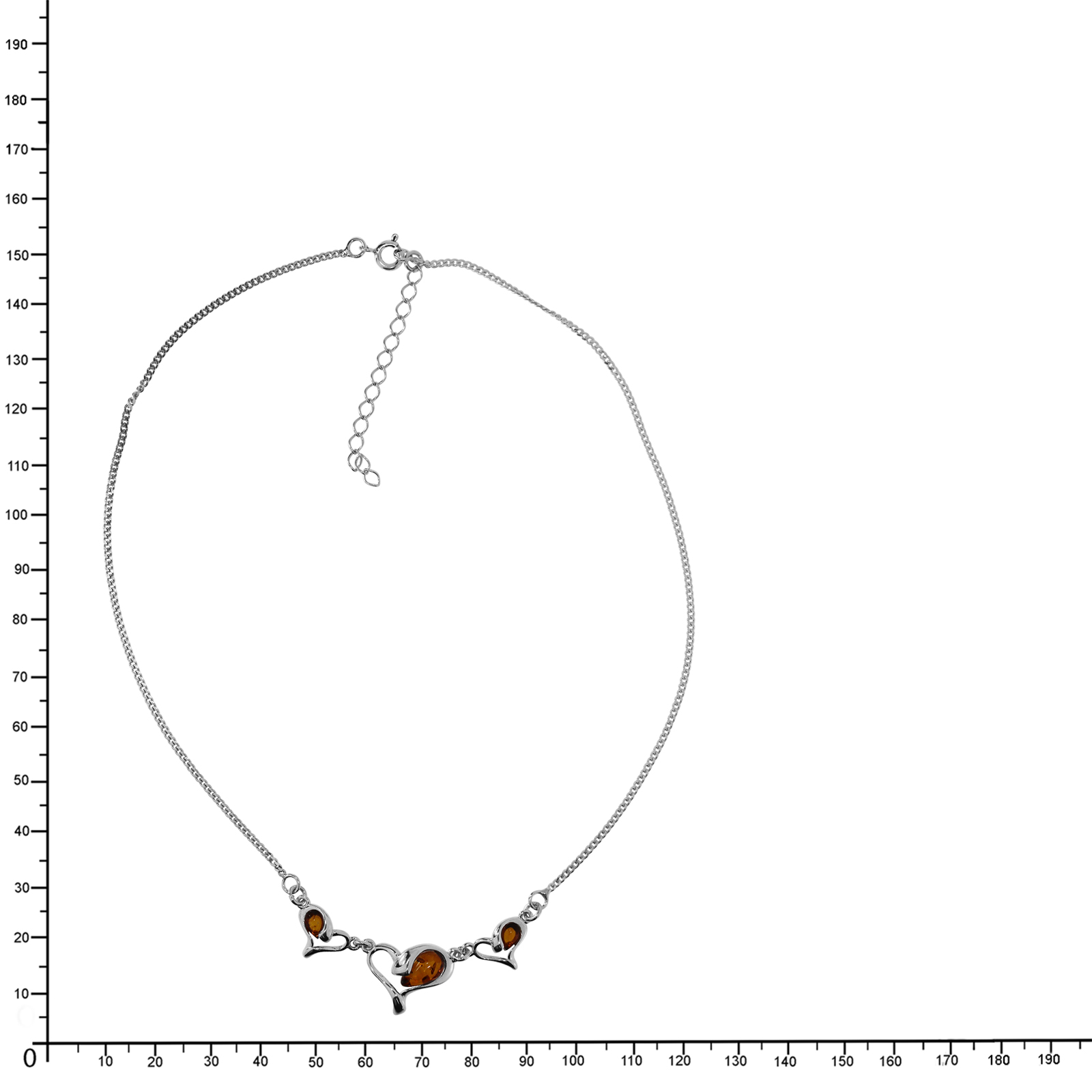 Collier Silber 925/000, Bernstein  Collier Silber 925/000, Bernstein