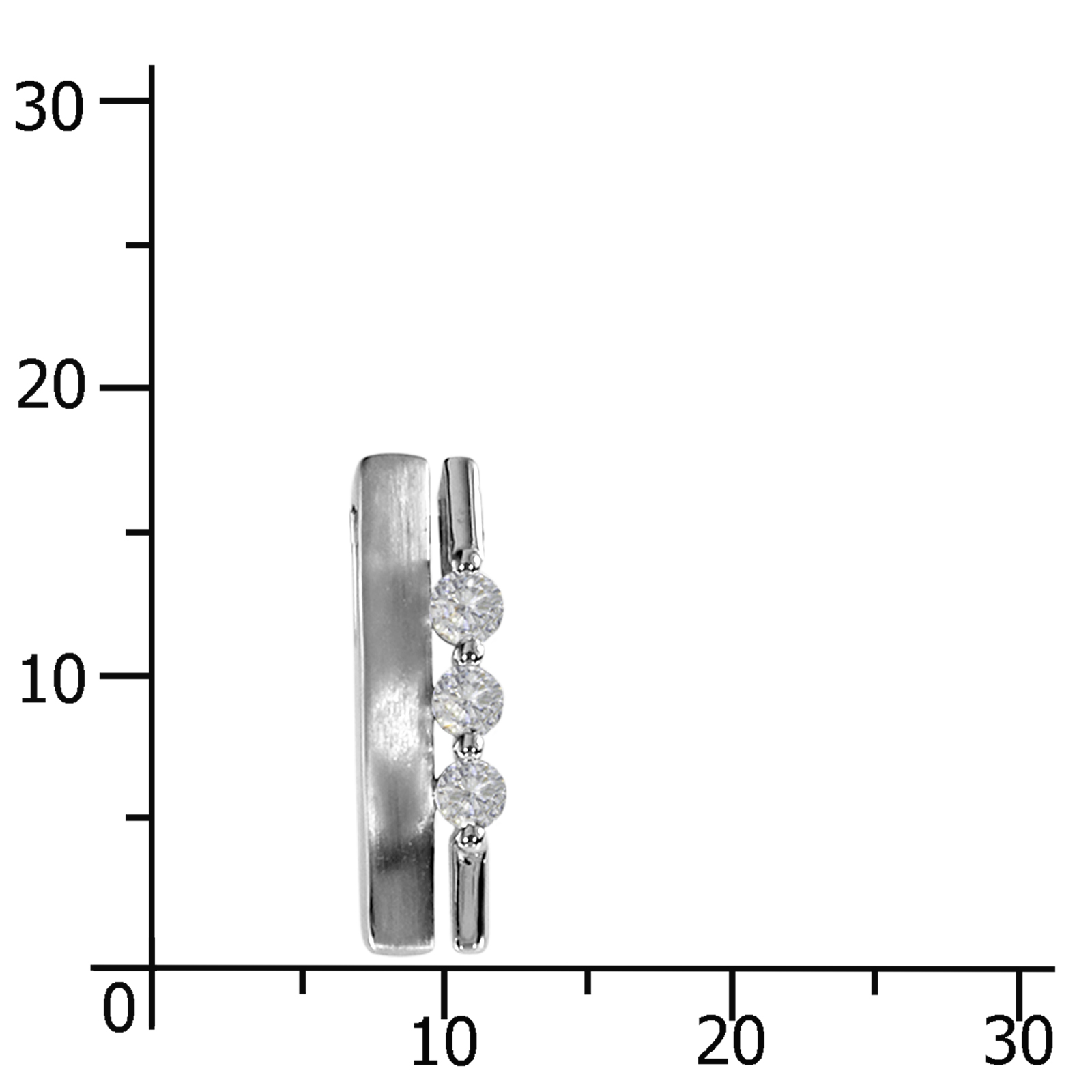 Anhänger, Silber 925/000, Zirkonia  Anhänger, Silber 925/000, Zirkonia