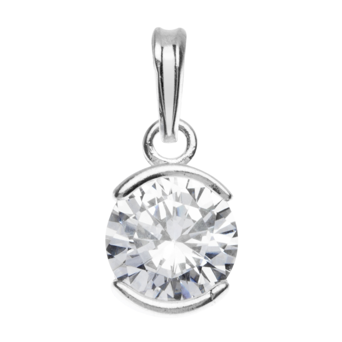 Anhänger Silber 925/000, Zirkonia, weiß