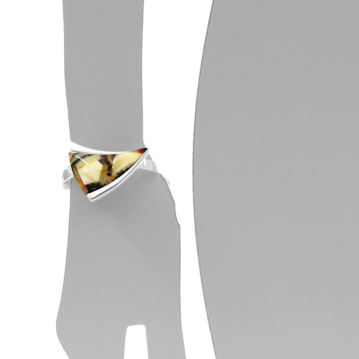 550947035s Armreif Silber 925/000, Bernstein- Mosaik