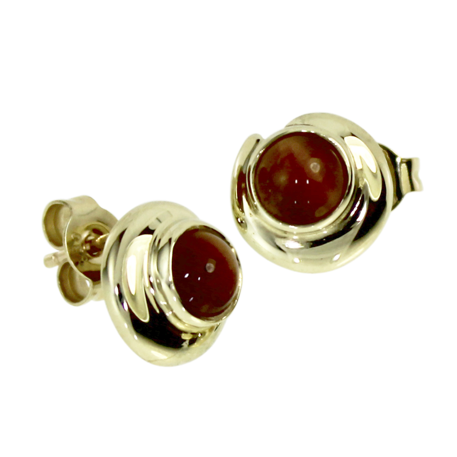 Ohrstecker Gold 333/000, Tigerauge Ohrstecker Gold 333/000, Tigerauge