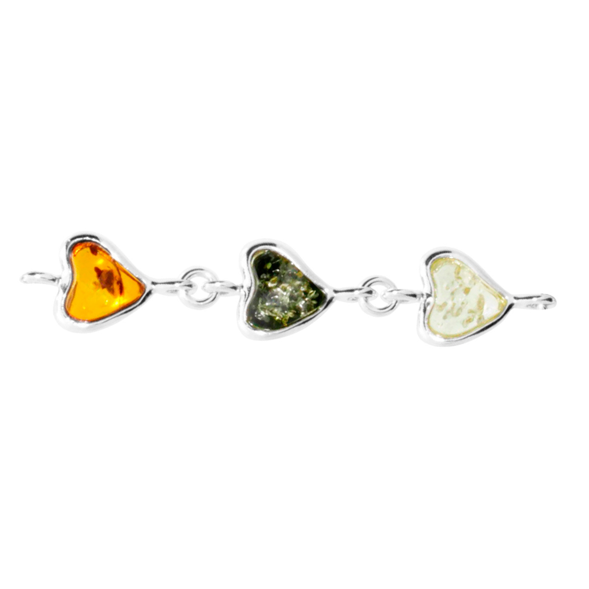 098-214409-02001 Armband, Silber 925/000, Bernstein