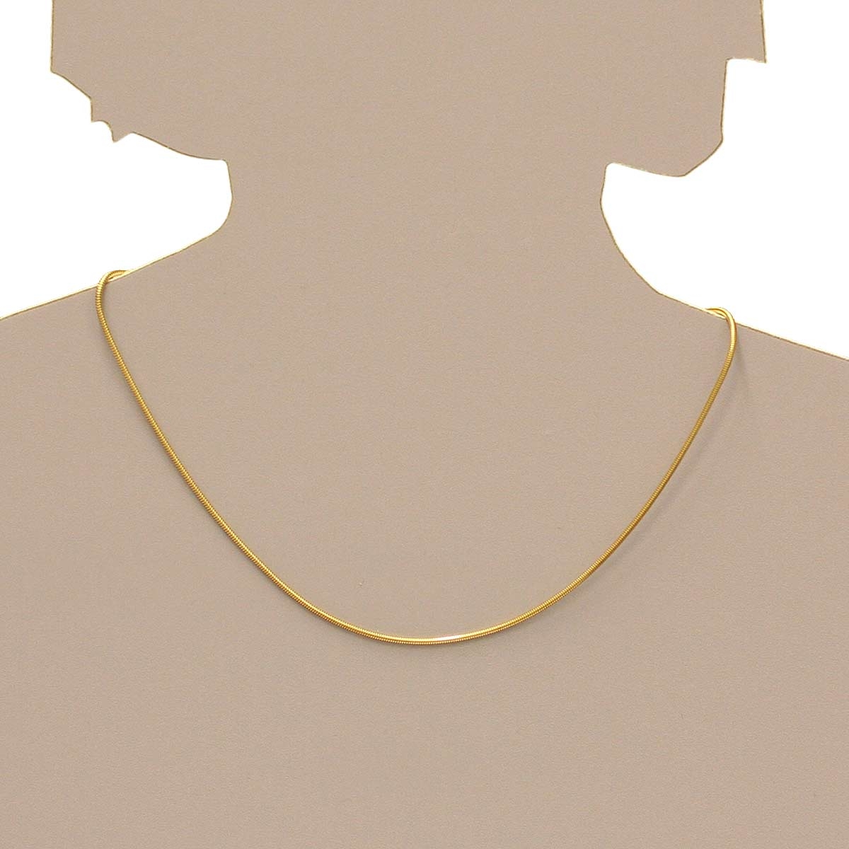 4250054232001-PT05 Kette Gold 333/000, Schlange 1,6 mm - Länge wählbar-
