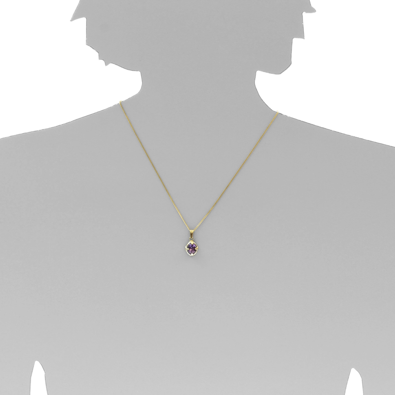 Anhänger Gold 333/000, Amethyst  Anhänger Gold 333/000, Amethyst