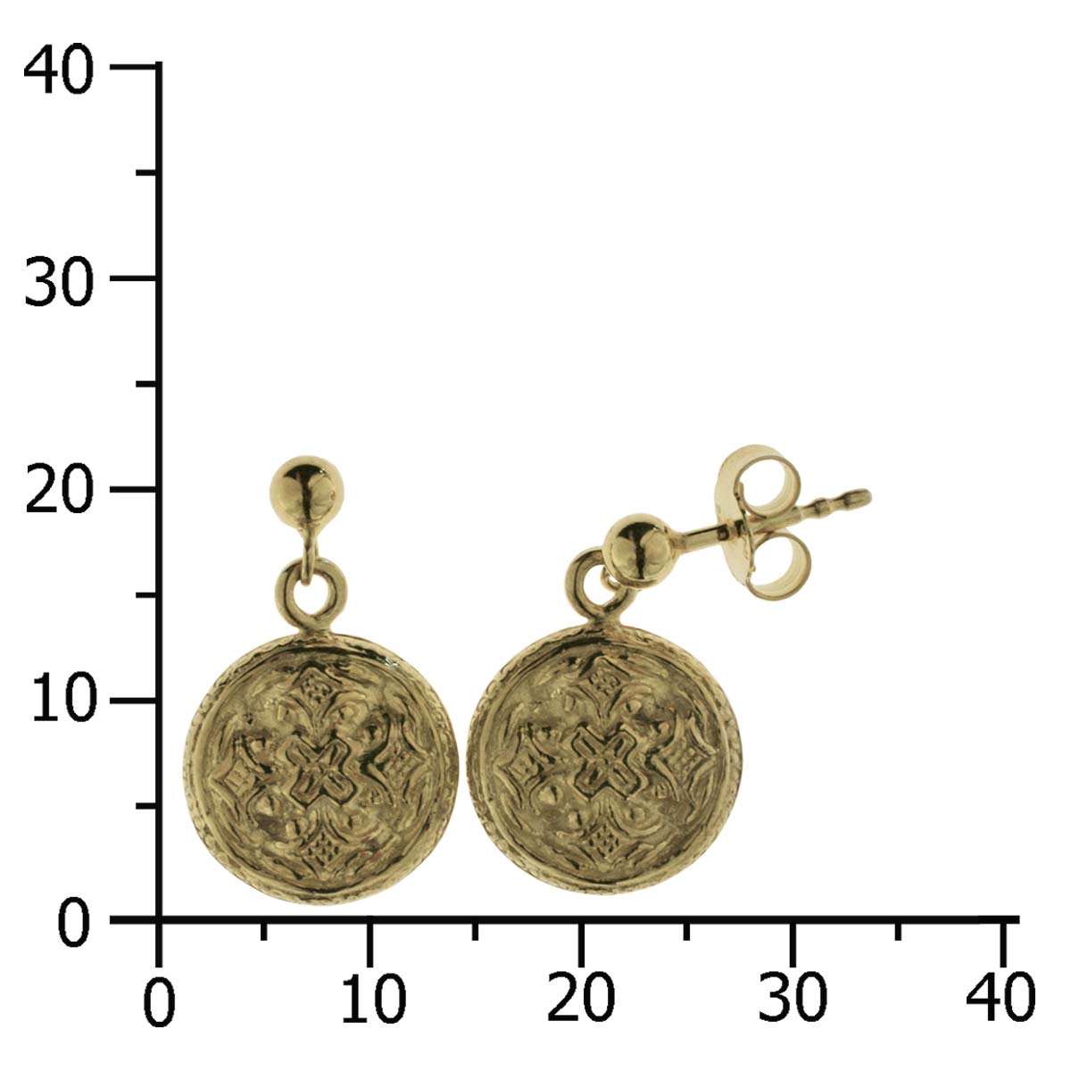 Ohrhänger Hiddensee, Gold 333/000
