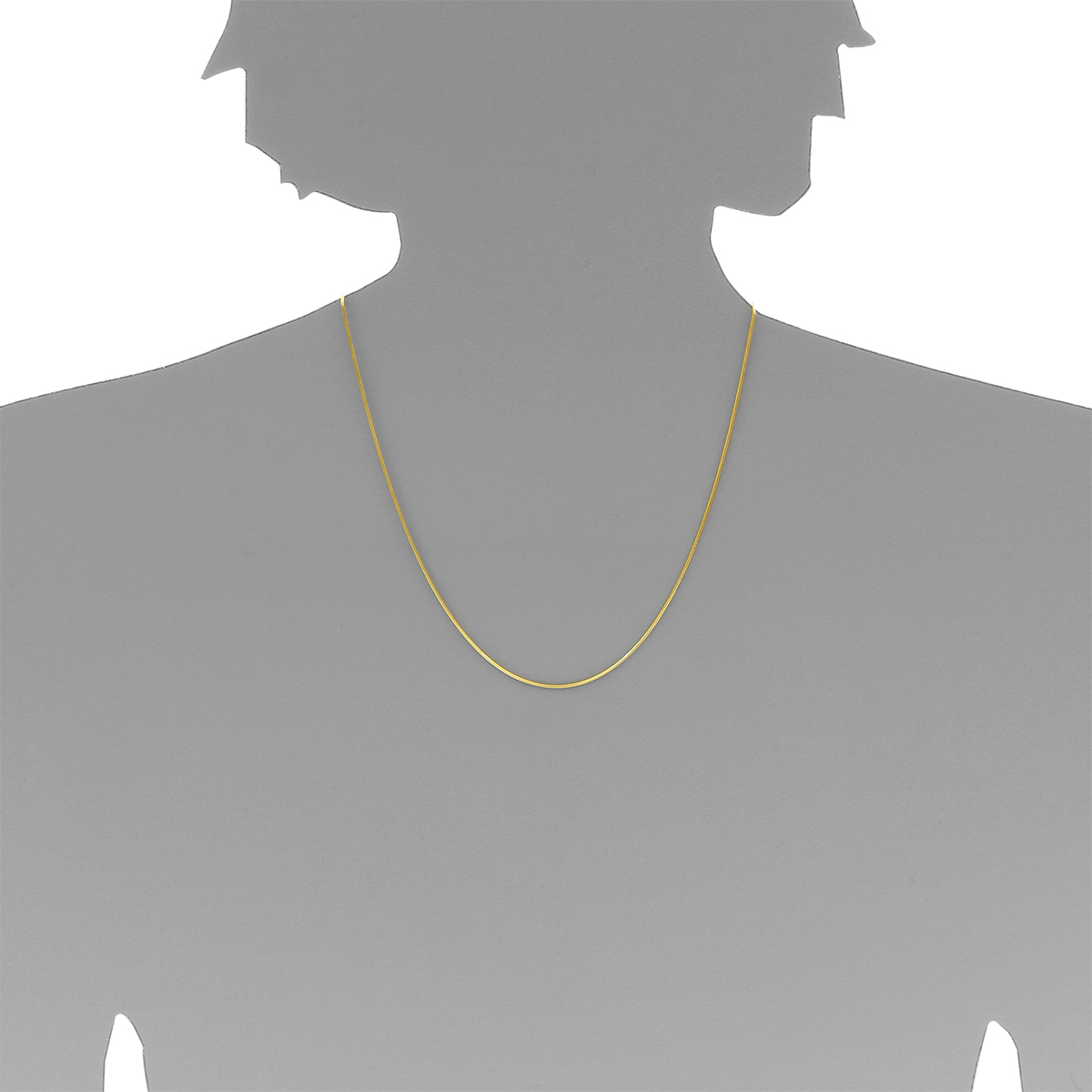 4250054289876-PT05 Kette Gold 333/000, Schlange 1,0 - Länge wählbar-