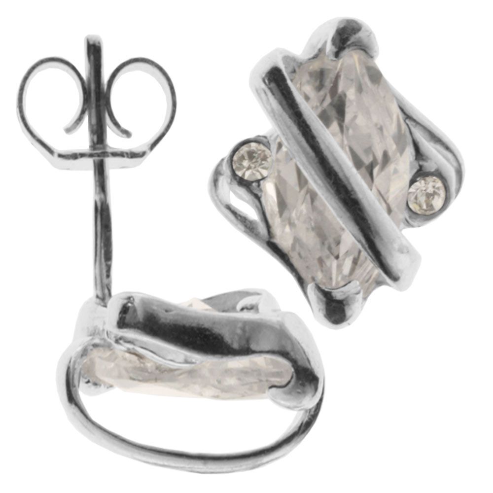 043-261670-1100nZGXQ4hvJRDc7 Ohrstecker Silber 925/000, Zirkonia, weiß