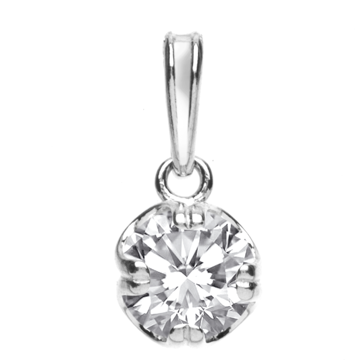 Anhänger Silber 925/000, Zirkonia, weiß