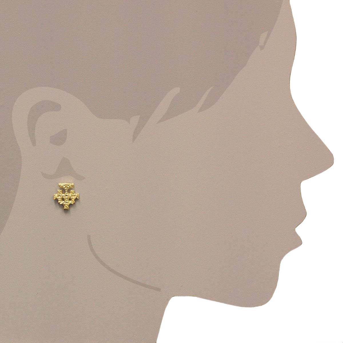 4250054200215-PT05 Ohrstecker Hiddensee, Gold 333/000