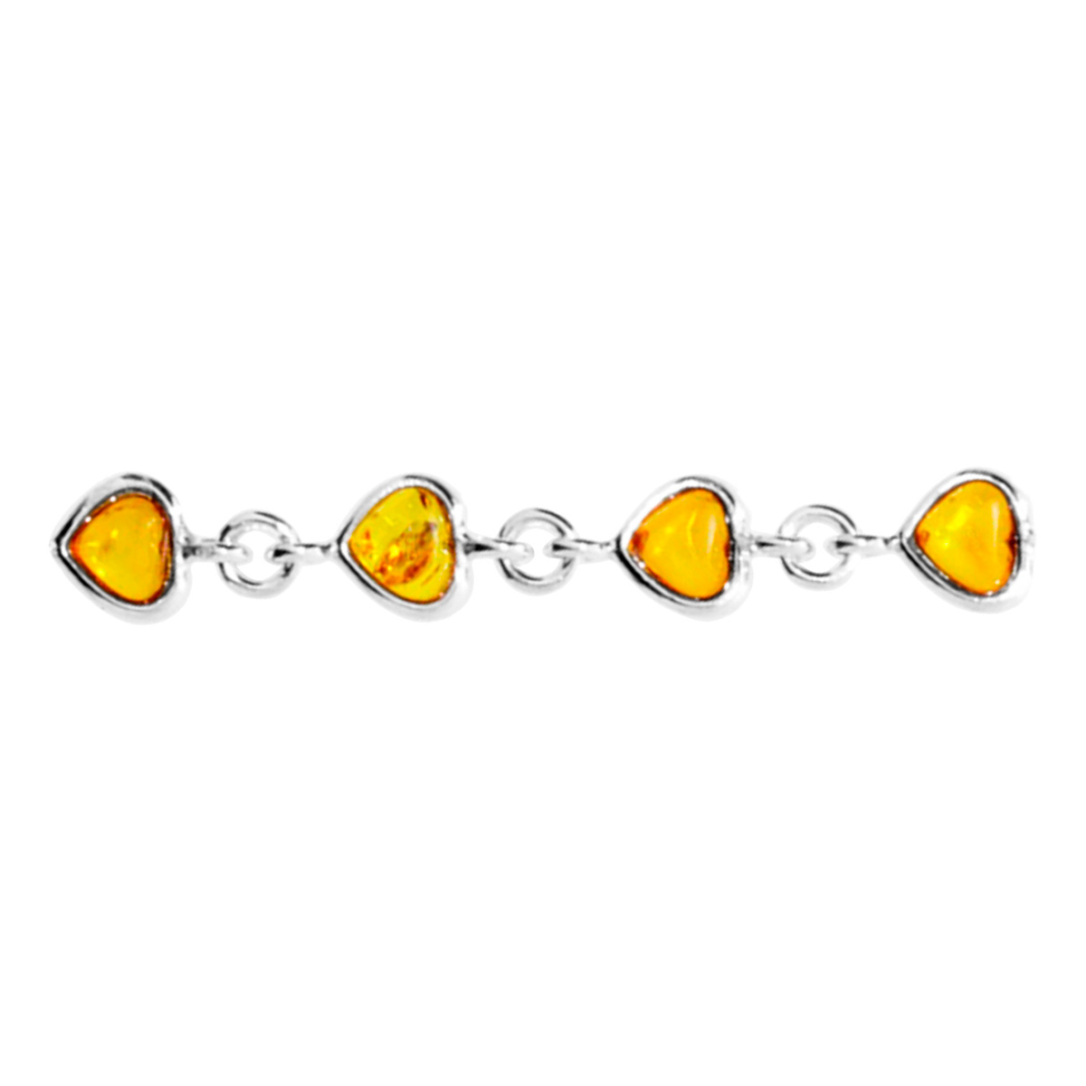 098-214410-01001 Armband, Silber 925/000, Bernstein
