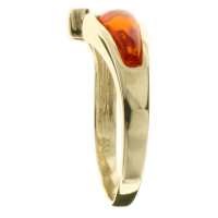 4250054206972-PT02 Ring Gold 333/000, Bernstein/Zirkonia -Größe wählbar-