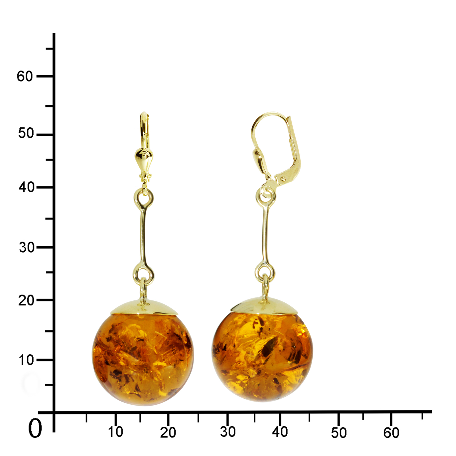 Ohrhänger Gold 333/000, Bernstein  Ohrhänger Gold 333/000, Bernstein