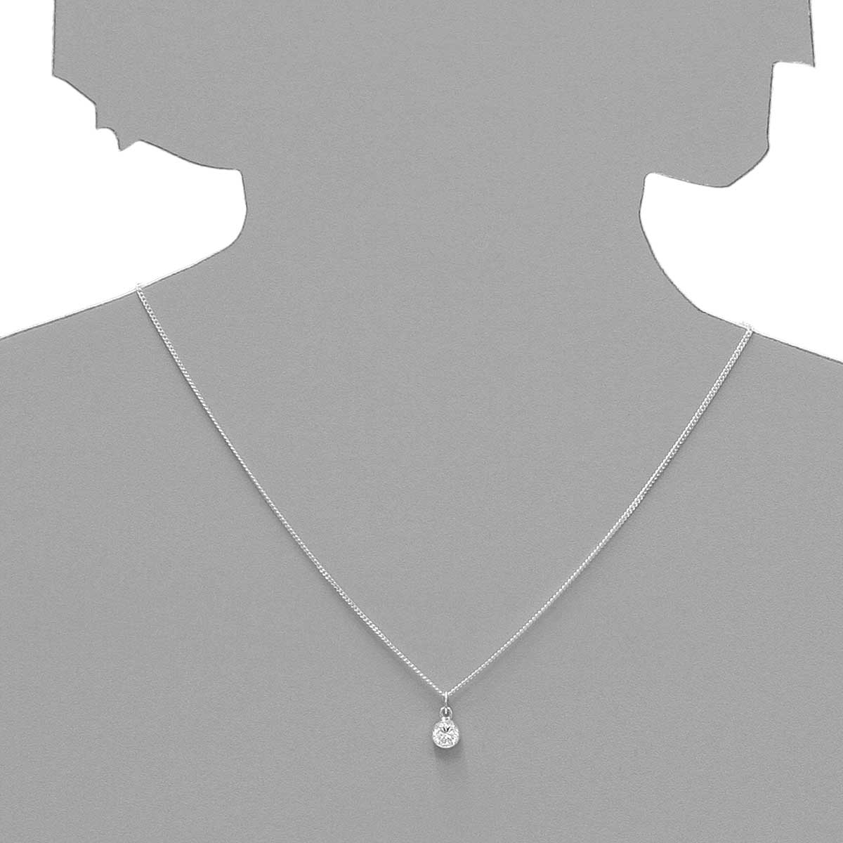 043-201719-B010s Anhänger Silber 925/000, Zirkonia, weiß