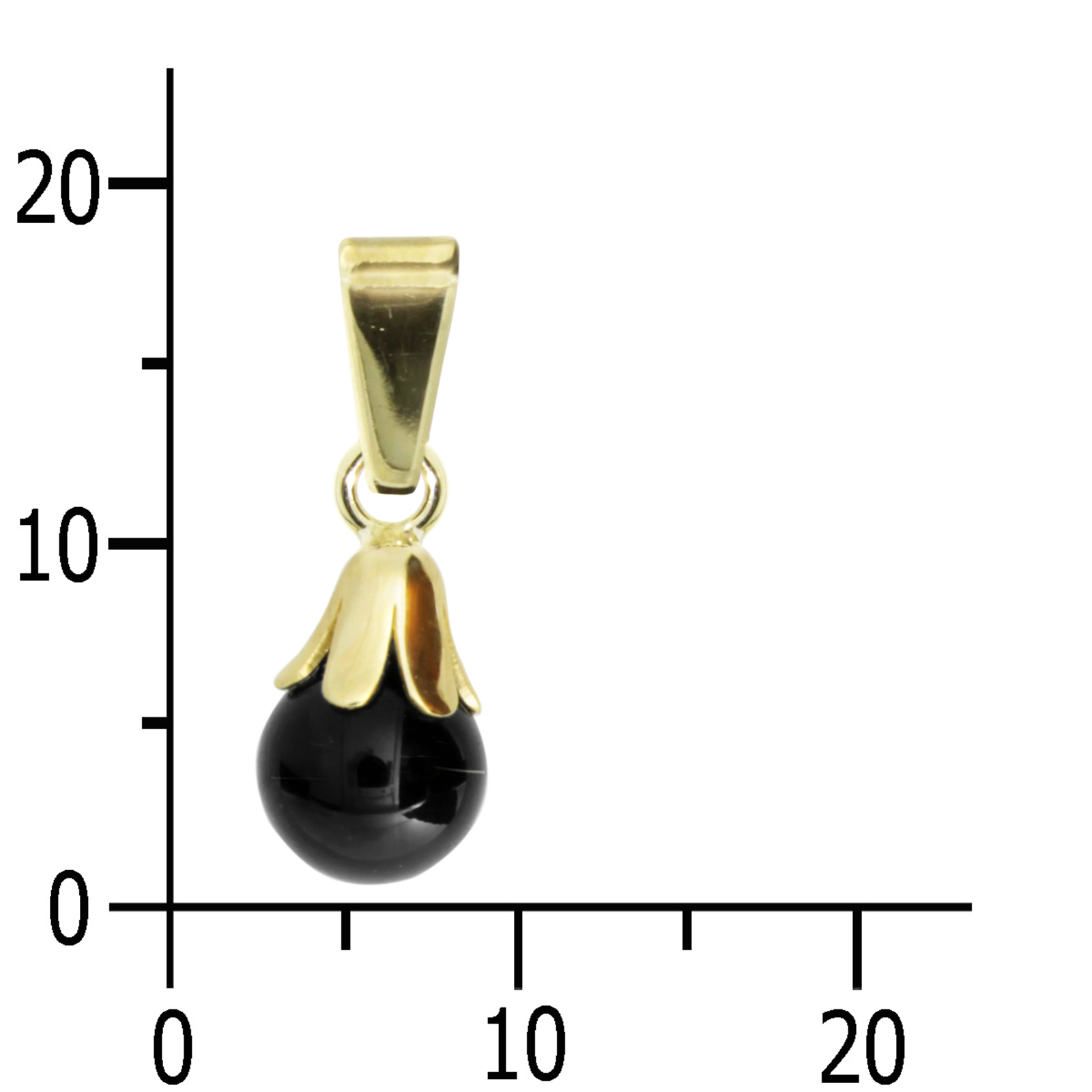 Anhänger Gold 333/000,Onyx Anhänger Gold 333/000,Onyx