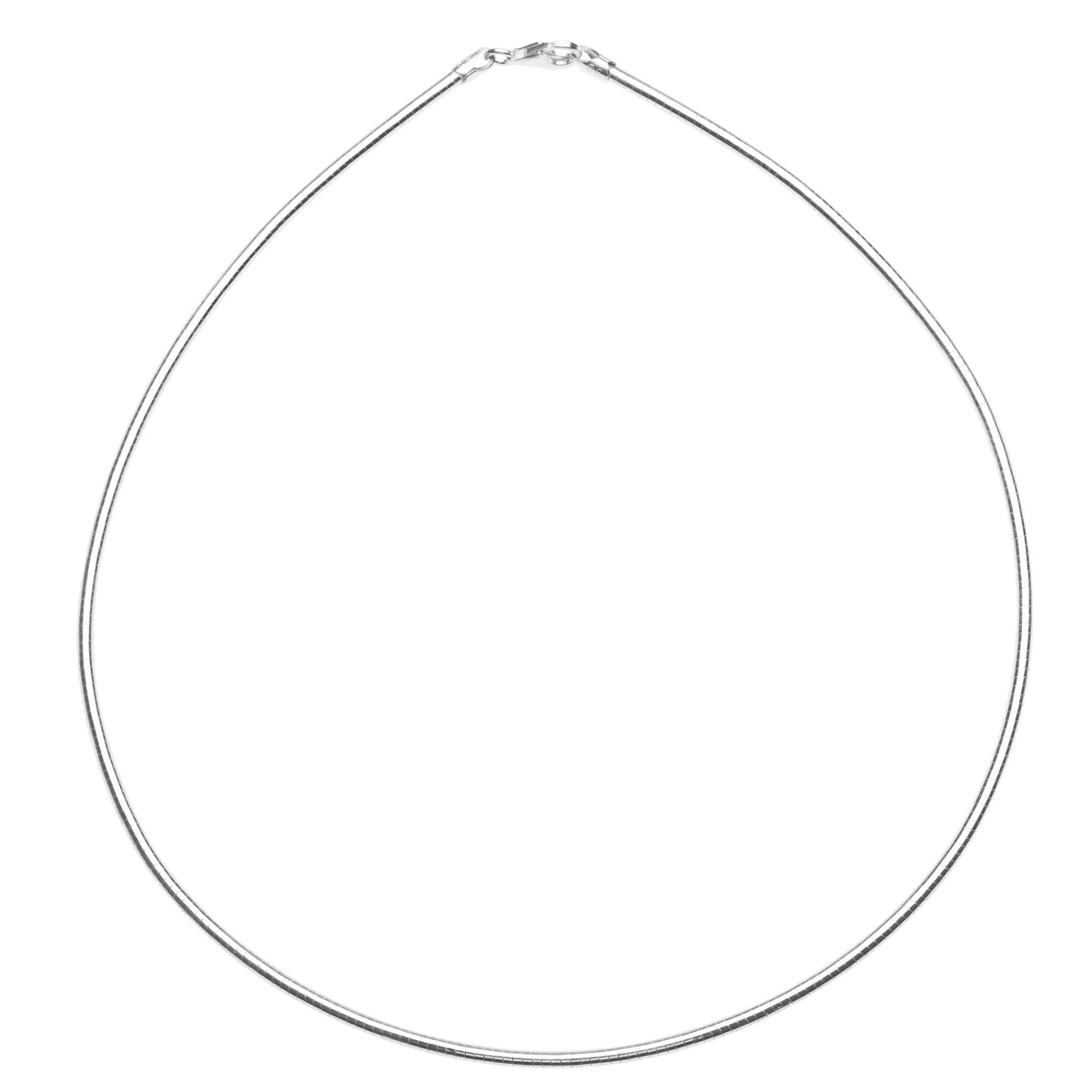 002-29C220-0420 Halsreif Silber 925/000, Omega 2,2 mm - Länge wählbar -