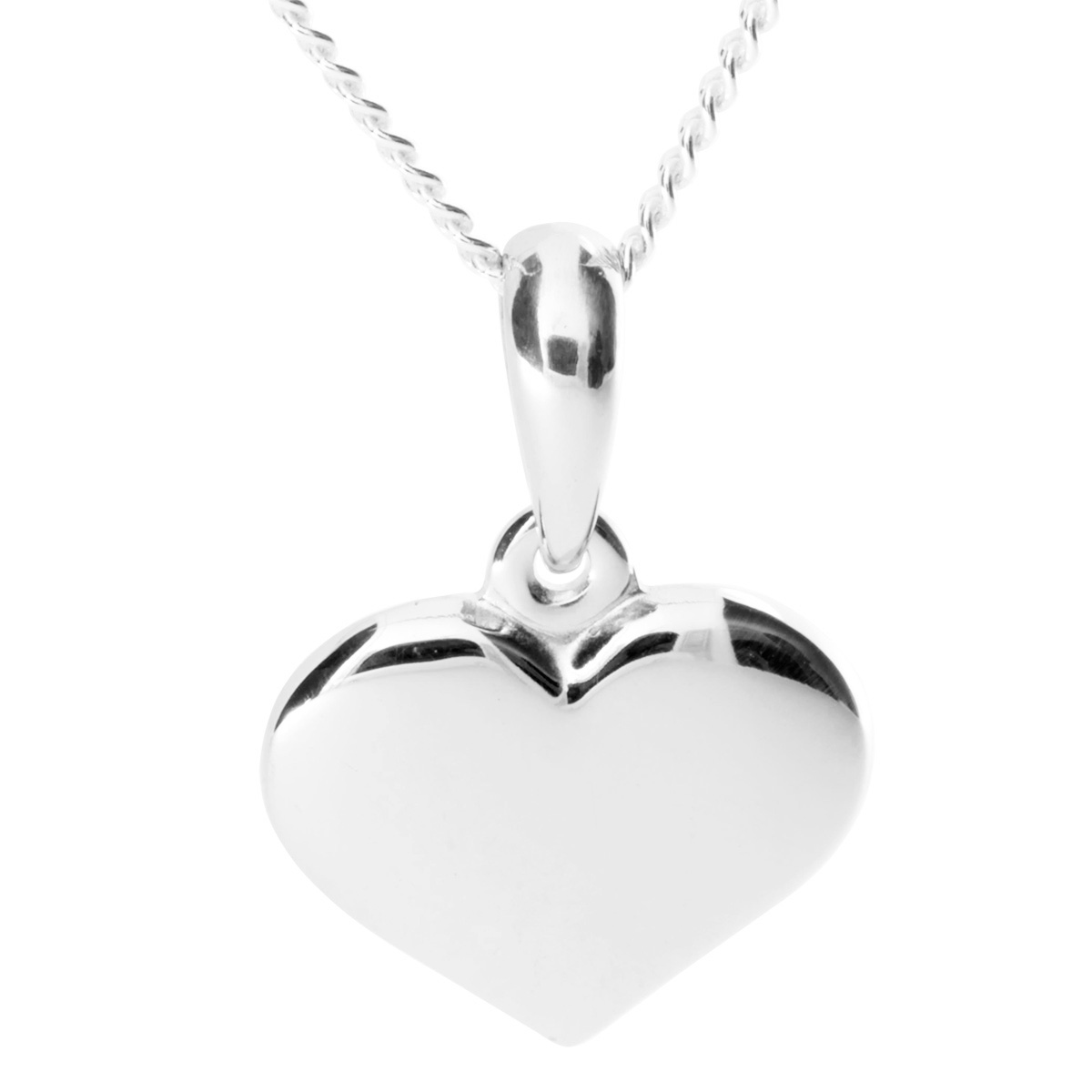 001-203635-A142 Kette mit Anhänger, Silber 925/000, Herz, 42 oder 45 cm