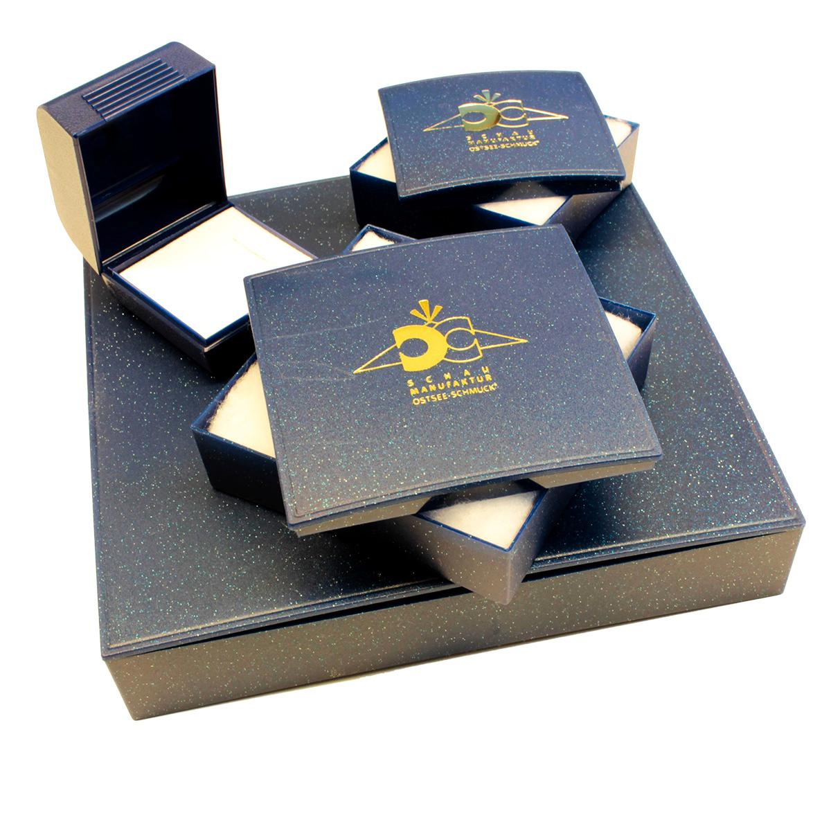 Anhänger Gold 333/000, Bernstein-Unikatstein