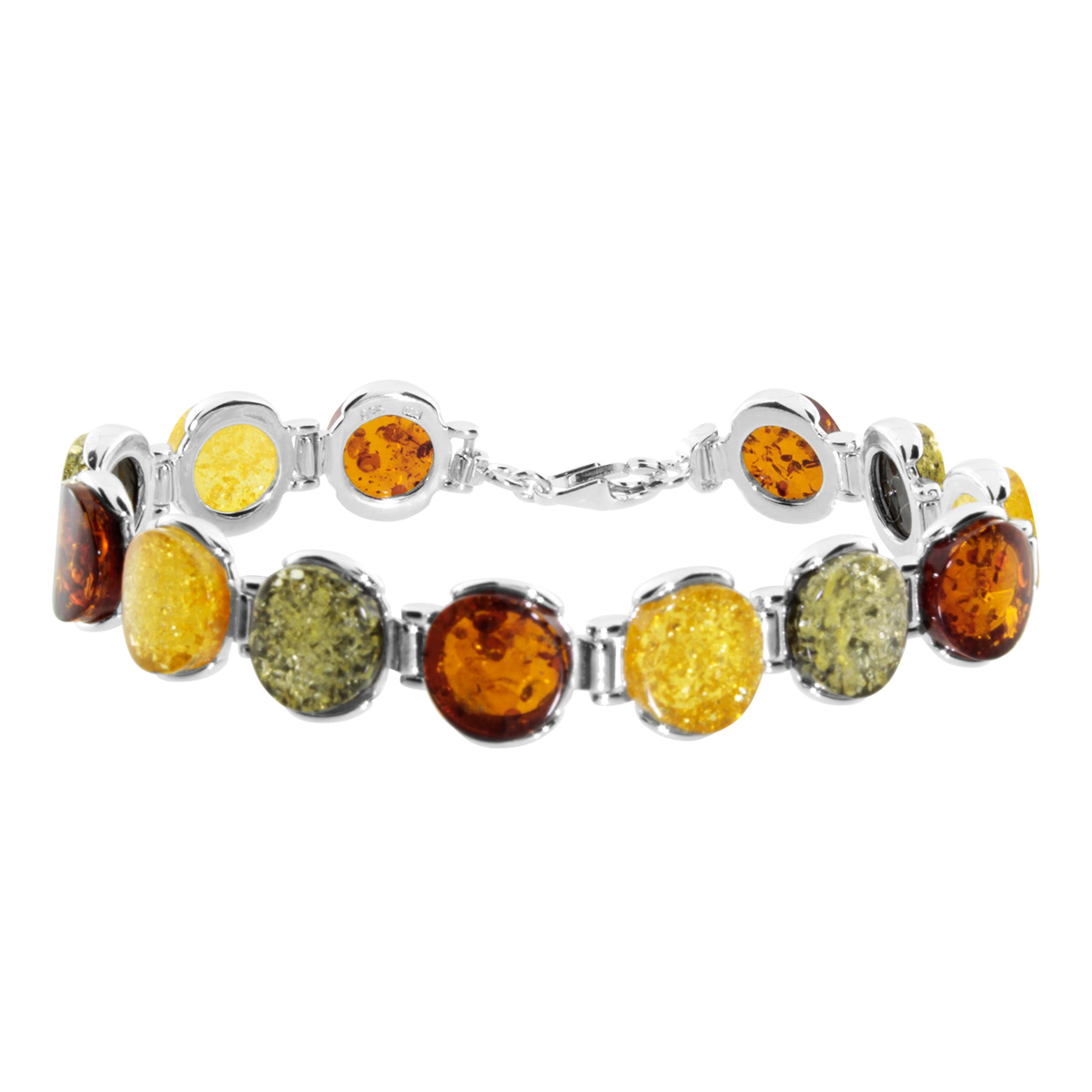 089-210143-0100 Armband, Silber 925/000, Bernstein