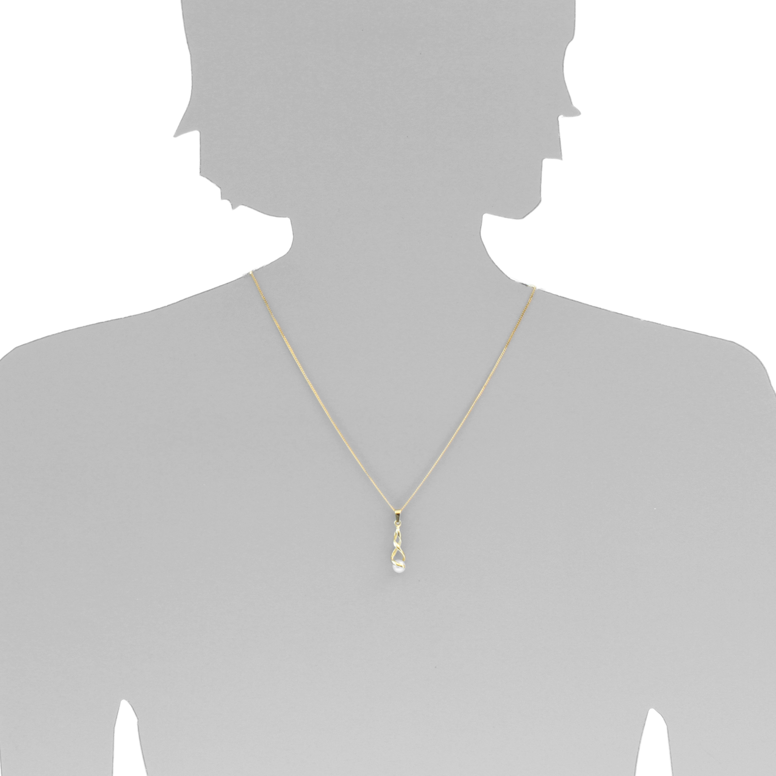 001-103168-0001s Anhänger Gold 333/000, Zuchtperle