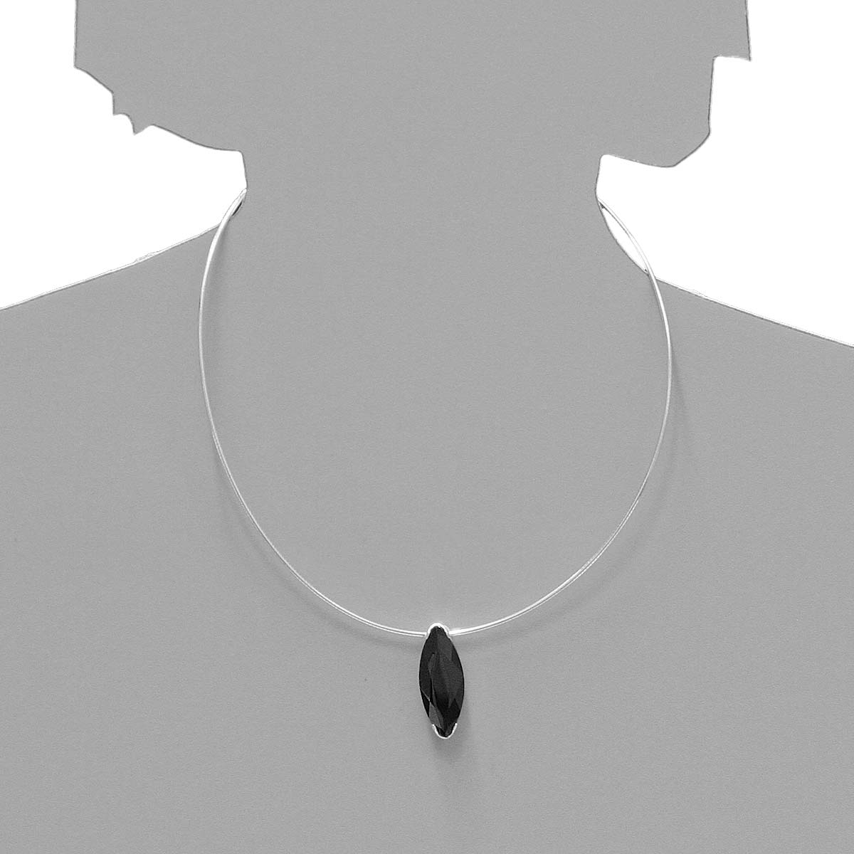 043-201708-A242s Anhänger Silber 925/000, Zirkonia, schwarz
