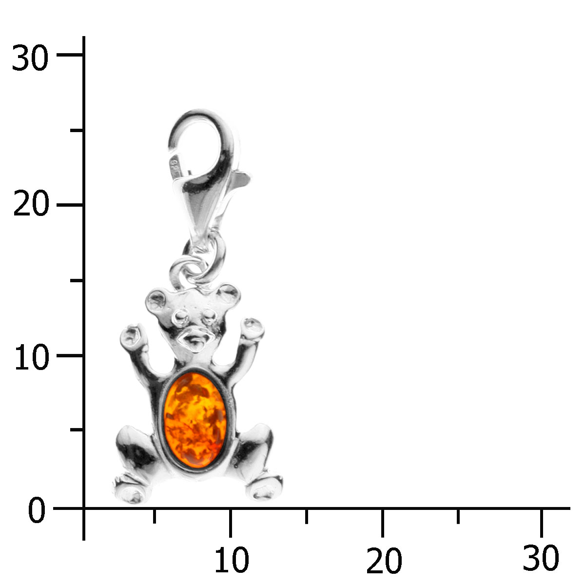 098-200050-0200k Charm Silber 925/000, Teddy, Bernstein