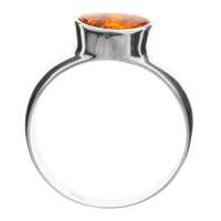 4250054204213-PT03 Ring Silber 925/000, Bernstein -Größe wählbar-