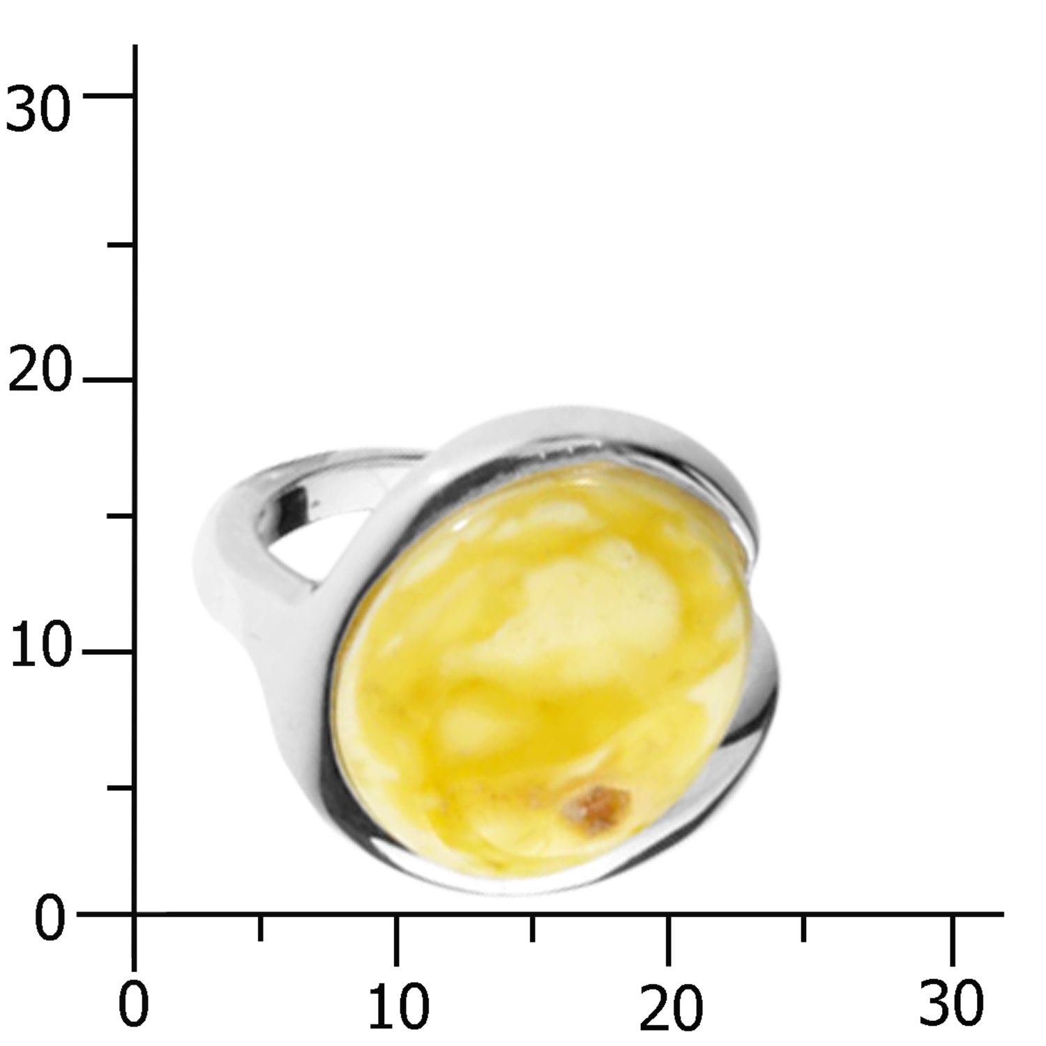 001-272041-0002k Ring Silber 925/000, Bernstein-Unikat -Größe wählbar-