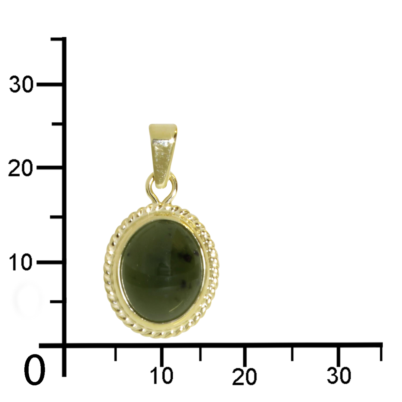 Anhänger Gold 333/000, Jade  Anhänger Gold 333/000, Jade