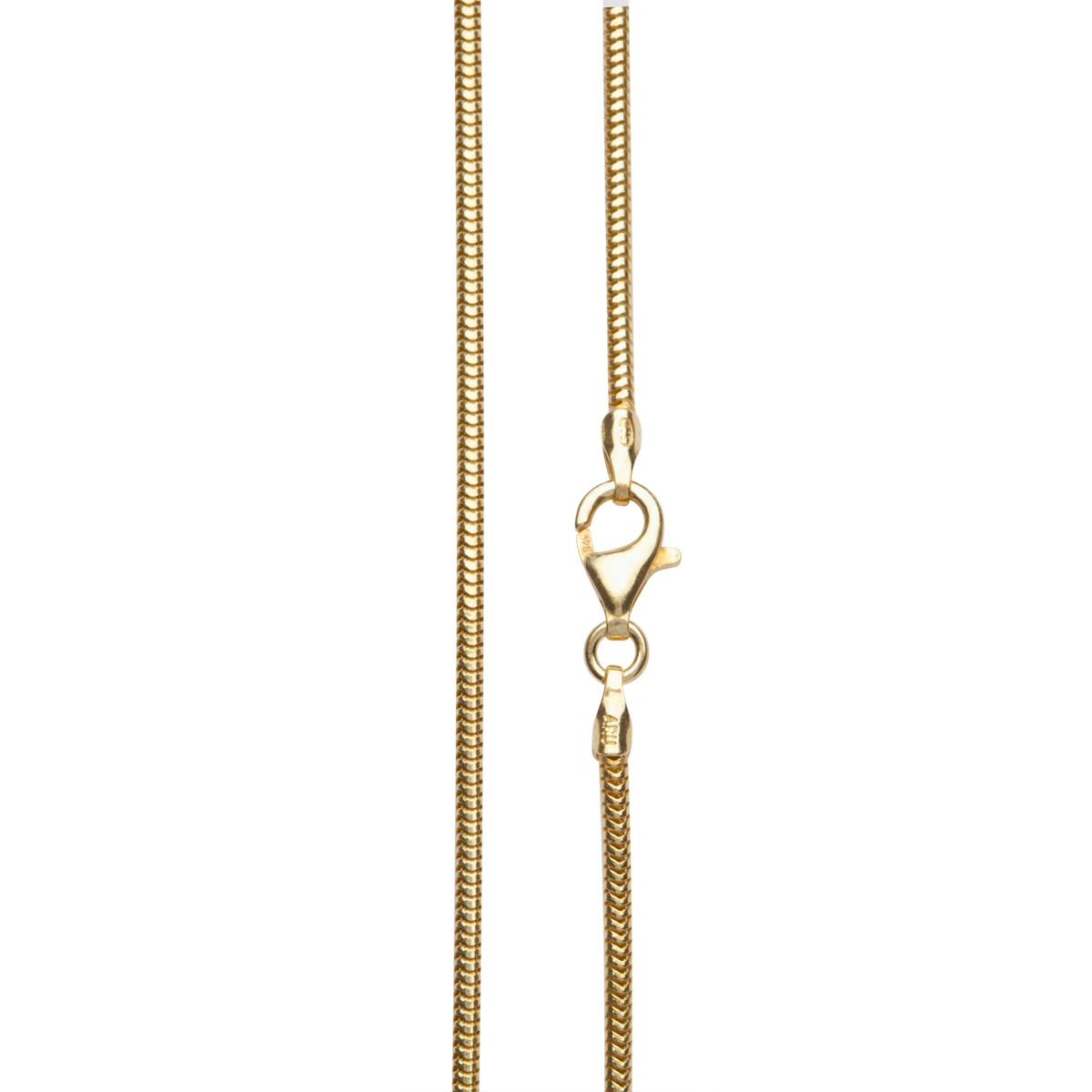 002-39ES16-0450 Kette Gold 585/000, Schlange 1,6 mm - Länge wählbar -
