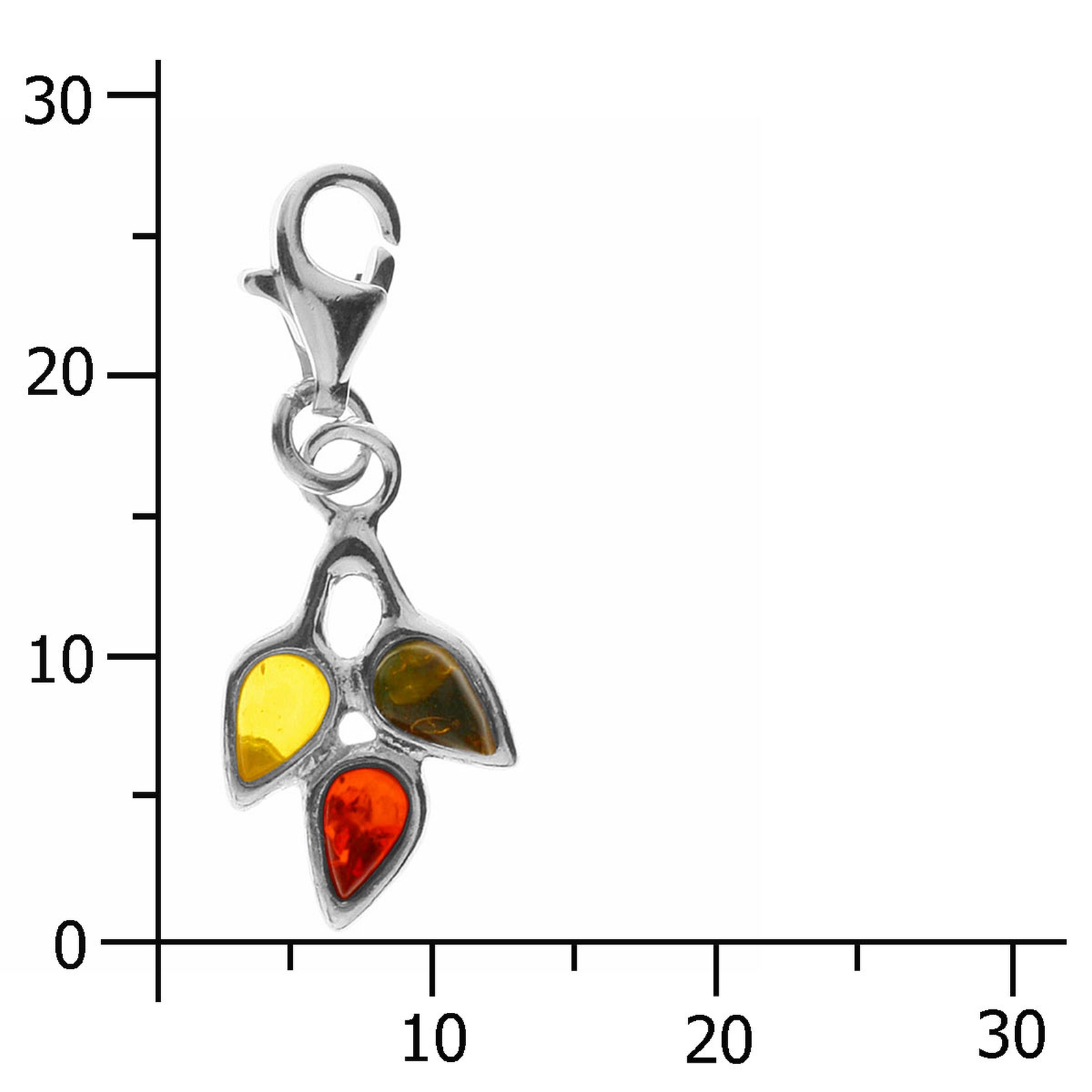 098-200450-0200k Charm Silber 925/000, Bernstein