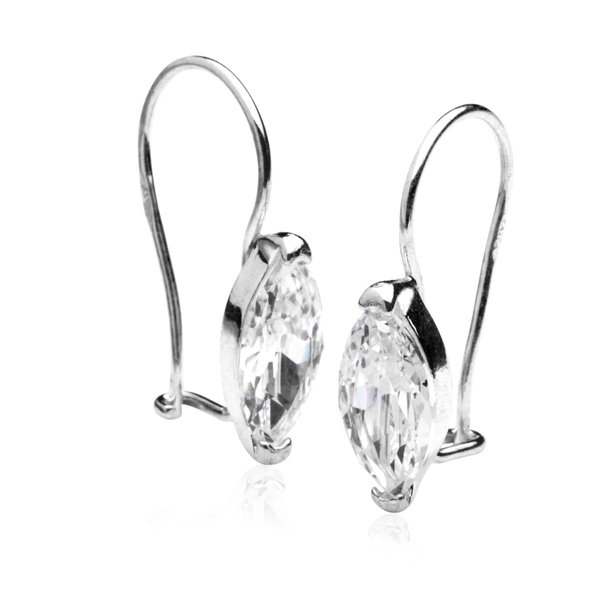 043-261674-0100 Ohrhänger Silber 925/000, Zirkonia, weiß