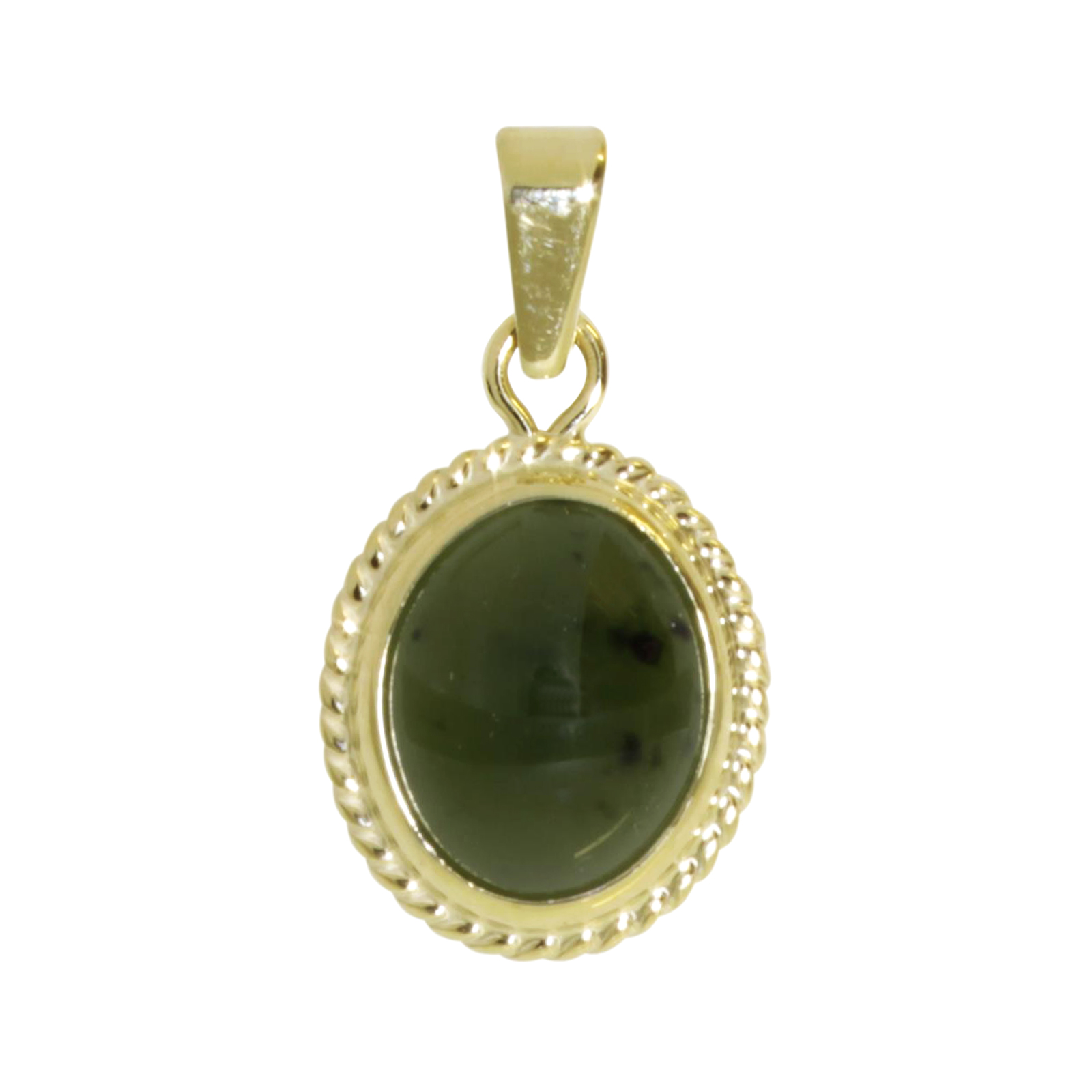 Anhänger Gold 333/000, Jade  Anhänger Gold 333/000, Jade